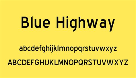 Blue Highway Font Ailesi font - Blue Highway Font Ailesi font download