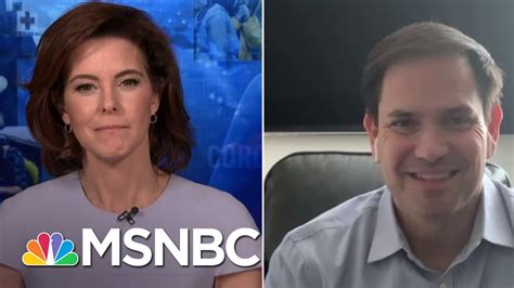 Stephanie Ruhle Interviews Sen. Marco Rubio Amid Coronavirus Pandemic | Stephanie Ruhle | MSNBC ...