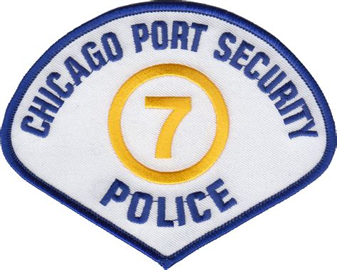 CHICAGO PORT SECURITY POLICE SHOULDER PATCH: Patrolman - Chicago Cop Shop