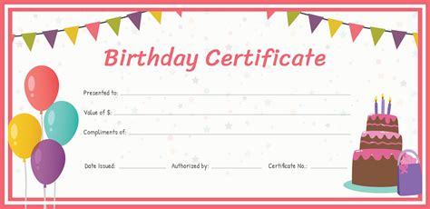 Free Birthday Gift Certificate Template in Adobe Illustrator,Photoshop ...