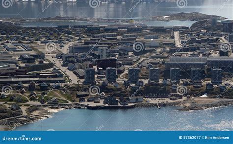 Nuuk city center stock image. Image of nuuk, greenland - 57362077