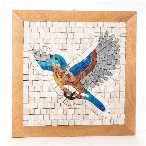Make your own mosaic DIY tile kit for adults Take Flight - Mini mosaic handmade wall hanging ...