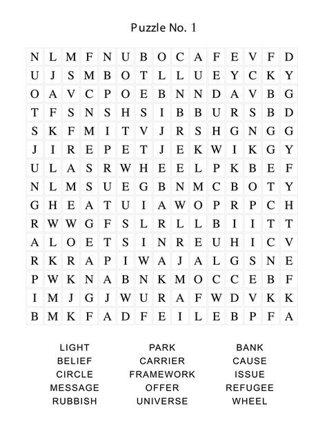 100 Printable Word Search Puzzles Incl. Solutions PDF 8.5 X 11 Instant Download - Etsy Canada