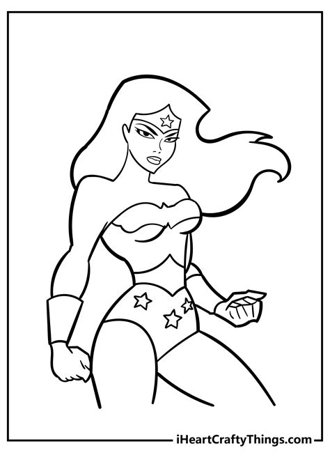 Wonder Woman Coloring Pages For Kids