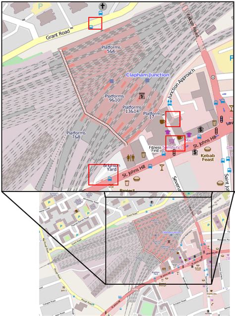 Clapham Junction Station Map