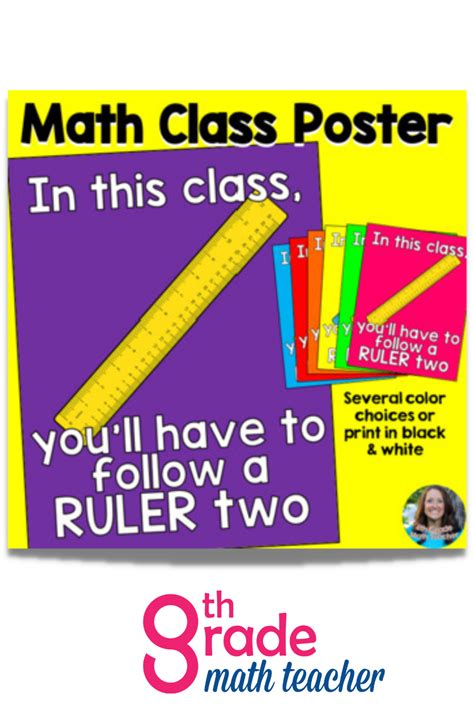 Make math fun for students and brighten up your classroom at the same time! This funny classroom ...