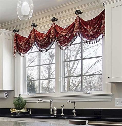 6 Design Rules for Valances Hung on Medallions (Knobs) | Window treatments living room, Valance ...