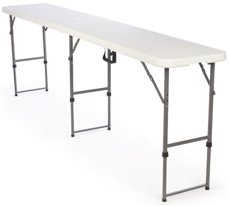 Tall Narrow Folding Table | 8.5-Ft Wide & 17.75" Deep