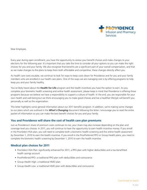 Cover Letter - Providence Health & Services logo