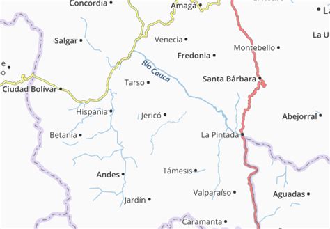 MICHELIN Jericó map - ViaMichelin