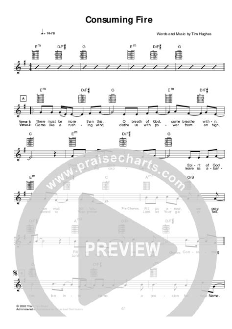 Consuming Fire Sheet Music PDF (Hillsong UNITED) - PraiseCharts