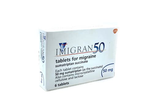 Imigran Tablets 50mg | Migraine Medication | Pillhub