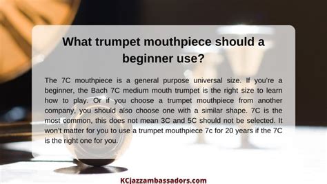 Trumpet mouthpiece sizes, numbers letters and function