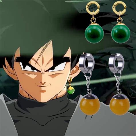 Goku Black Potara Earrings Colorful Ball Beads Earrings - Crazy Anime Store