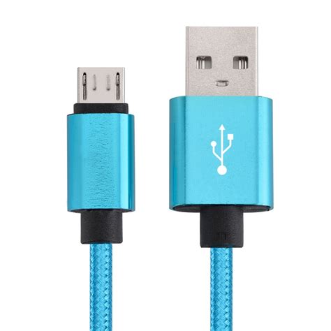 10FT Braided Micro USB Cable Charger for Android, USB2.0 to Micro USB ...