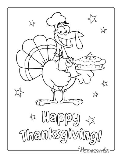 Free Thanksgiving Coloring Pages for Kids & Adults