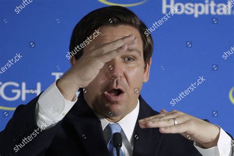 Florida Gov Ron Desantis Gestures During Editorial Stock Photo - Stock ...