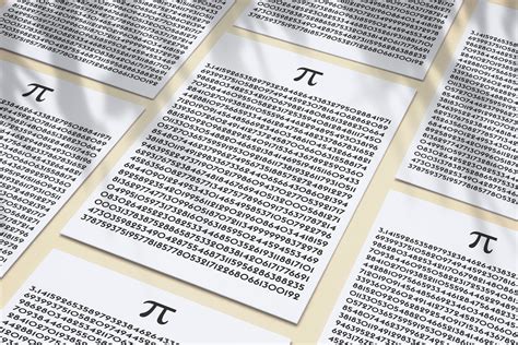 1000 Digits Of Pi Printable