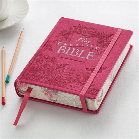 Journaling Bible in Pink Hardcover KJV My Creative Bible