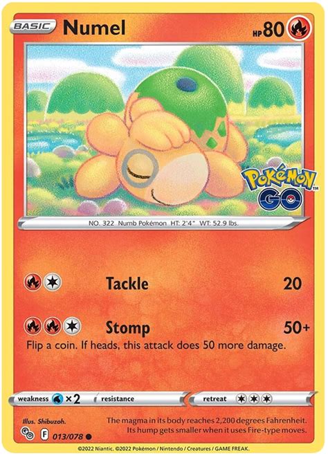 Numel - Pokemon Go #13 Pokemon Card