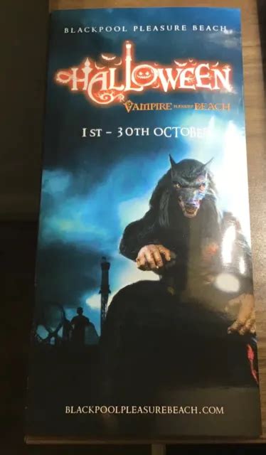 BLACKPOOL PLEASURE BEACH Halloween 2022 Guide Fold Out Leaflet, Attractions , £2.50 - PicClick UK