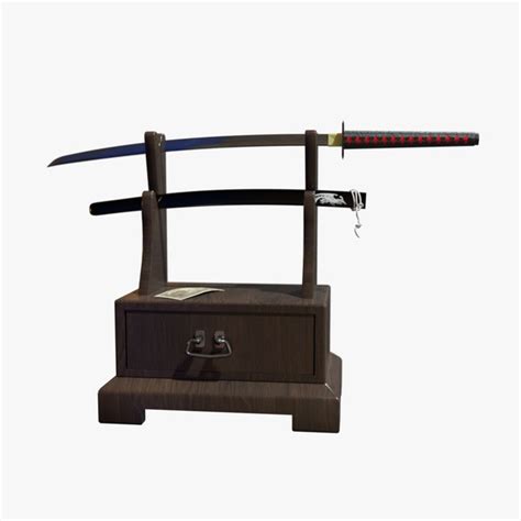 3D Samurai Sword With Stand - TurboSquid 1746914