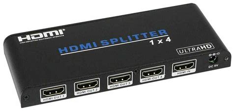 1x4 HDMI Splitter with EDID & Built-in Booster - 4K