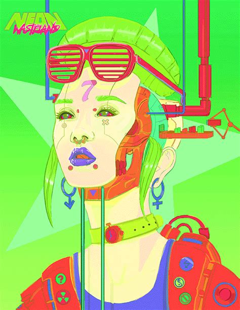 Glitter Girl Psychedelic by RobShields - More at https://pinterest.com/supergirlsart #female # ...