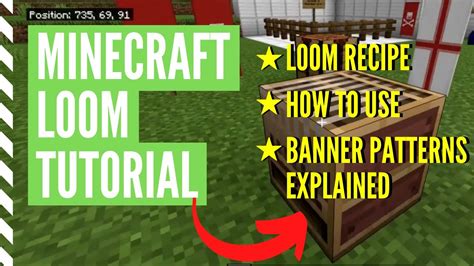 How To MAKE & USE A LOOM In Minecraft (Minecraft LOOM Tutorial) - YouTube