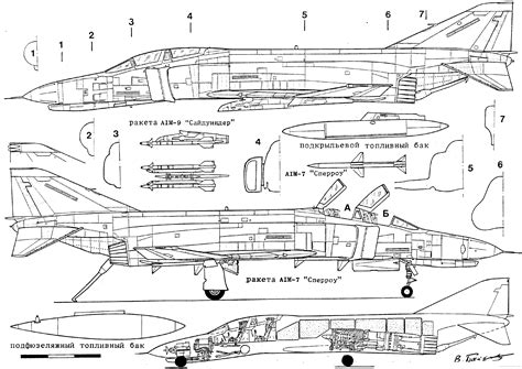 Fighter jets, Blueprints, Phantom