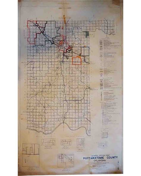 General Highway Map - Pottawatomie County, Oklahoma - High Ridge Books, Inc.