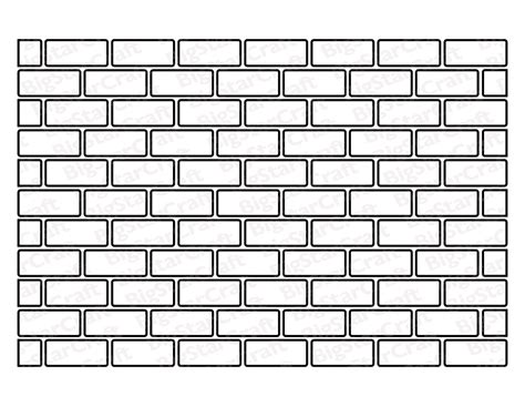 Blank Brick Wall Template