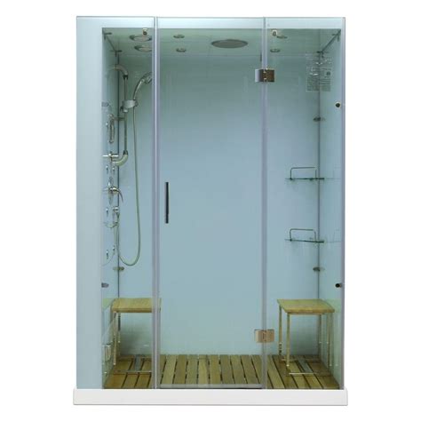 Steam Planet Orion 59 in. x 32 in. x 86 in. Steam Shower Enclosure in ...