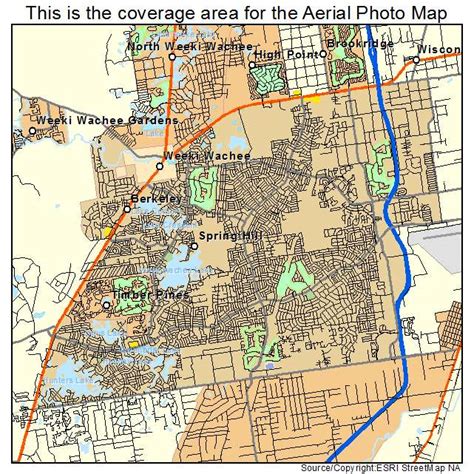 Aerial Photography Map of Spring Hill, FL Florida