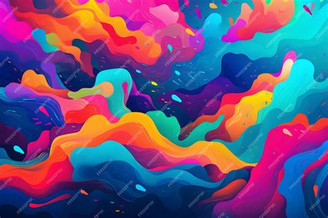 Premium Photo | Colorful abstract background with lots of different colored shapes and colors on ...