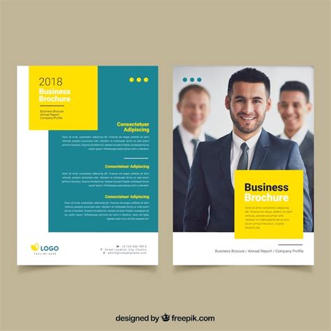 Free Vector | Corporate business brochure design