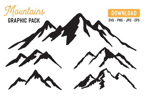 Mountain Vector SVG Bundle - Mountain Graphic Bundle