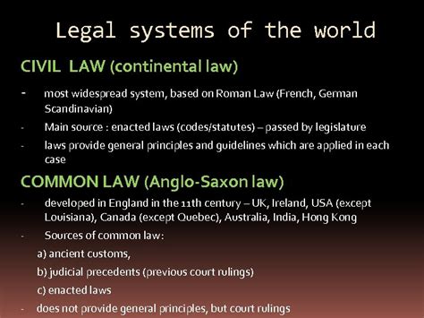 UNIT 2 Legal Systems of the World Sources