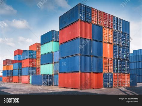 Stack Containers Cargo Image & Photo (Free Trial) | Bigstock