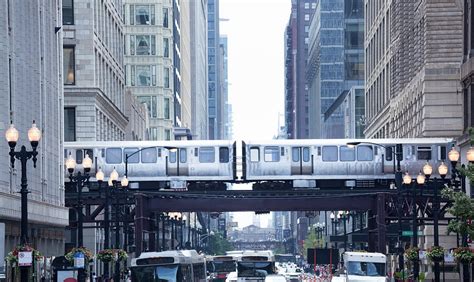 The Loop And El Train In Chicago Photograph by Yinyang - Fine Art America