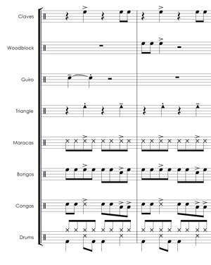 Junior School Music – KT Percussion Ensemble Sheet Music