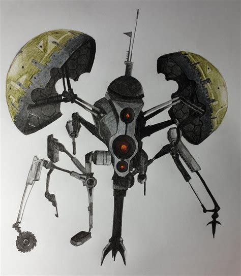 Drawing every droid from Star Wars part 8: Buzz Droid : r/StarWars