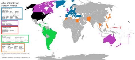 Map : Allies of the United States (Updated) - Infographic.tv - Number one infographics & data ...