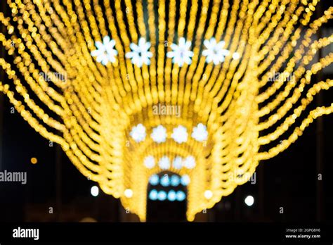 Bokeh of christmas lights Stock Photo - Alamy