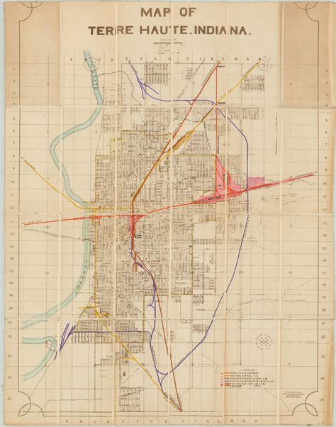 Map of Terre Haute, Indiana | Curtis Wright Maps