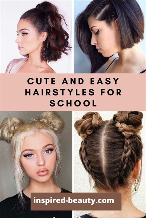Hairstyles For Short Hair At School