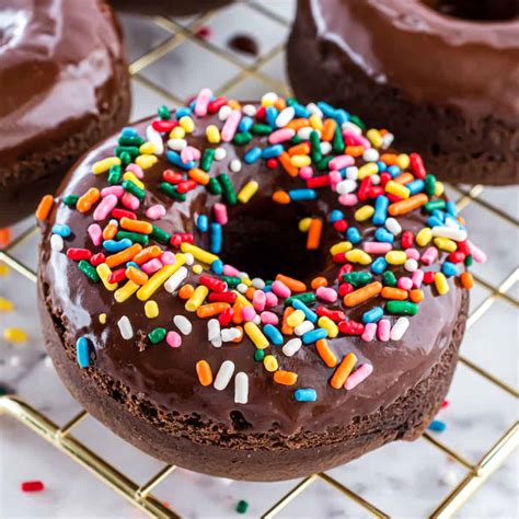 Baked Chocolate Donuts Recipe - Shugary Sweets