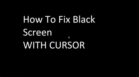 Black Screen With Cursor On Windows 7 FIX [Tutorial]