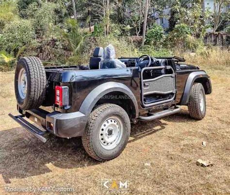 Mahindra Thar Modified Open Top - Inspired By Willys Jeep