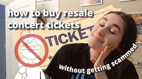 how to buy resale concert tickets without getting scammed - YouTube